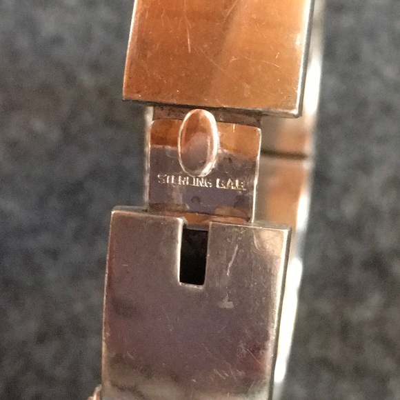 Sterling Bangle Signed - Picture 4 of 6